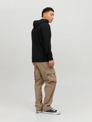 Jack & Jones Longsweatshirt JCOMARINA SWEAT HOOD Grün/Dunkelgrün/Schwarz