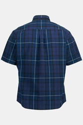 JP1880 Kurzarmhemd Buttondown-Kragen Modern Fit Blau/Dunkelblau/Hellblau