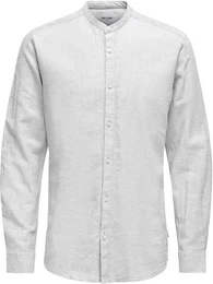 Langarmhemd ONSCAIDEN LS SOLID LINEN MAO SHIRT NOOS