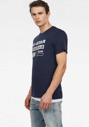G-STAR RAW Graphic Slim T-Shirt Swando Blau