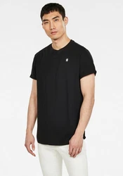 G-STAR Kurzarmshirt Lash Schwarz/Dunkelgrau/Gelb