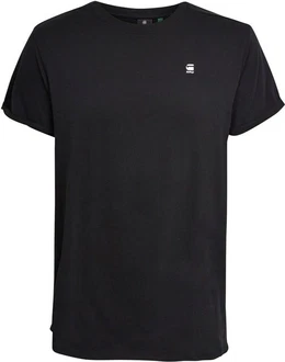 G-STAR Kurzarmshirt Lash Schwarz/Dunkelgrau/Gelb