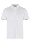 HECHTER PARIS Poloshirt Weiß/Grau/Creme