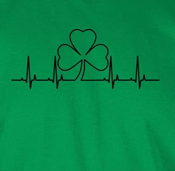 Shirtracer T-Shirt Kleeblatt Herzschlag St. Patricks Day Grün