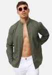 Indicode Langarmhemd INRaffi Dunkelgrün/Grün/Khaki