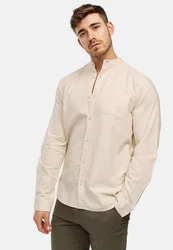 Indicode Langarmhemd INRaffi Khaki/Beige