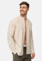 Indicode Langarmhemd INRaffi Khaki/Beige