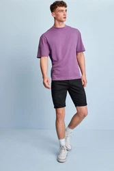 Next Jeansshorts Skinny Fit Jeansshorts Schwarz/Dunkelgrau
