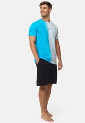 Indicode T-Shirt INGibs Hellblau/Blau