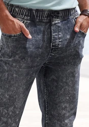 Buffalo Schlupfjeans elastische Joggpants schwarz/moonwashed