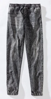 Buffalo Schlupfjeans elastische Joggpants schwarz/moonwashed