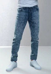 Buffalo Schlupfjeans elastische Joggpants blau/moonwashed