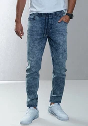 Buffalo Schlupfjeans elastische Joggpants blau/moonwashed