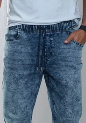 Buffalo Schlupfjeans elastische Joggpants blau/moonwashed