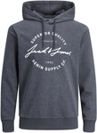 Jack & Jones Kapuzensweatshirt JJACE SWEAT HOOD Dunkelblau/Dunkelgrau/Grau/Orange/Rosa