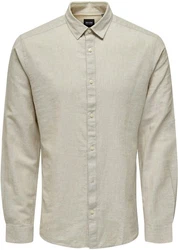 ONLY & SONS Langarmhemd ONSCaiden (1-tlg) beige