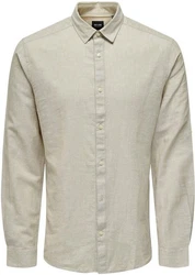 ONLY & SONS Langarmhemd ONSCaiden (1-tlg) beige