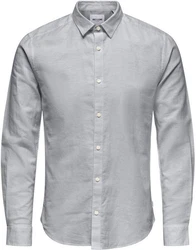 ONLY & SONS Langarmhemd ONSCaiden (1-tlg) Grau/Weiß/Dunkelblau/Blau