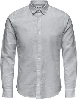 ONLY & SONS Langarmhemd ONSCaiden (1-tlg) Grau/Weiß/Dunkelblau/Blau ONLY & SONS Langarmhemd ONSCaiden (1-tlg) Grau/Weiß/Dunkelblau/Blau