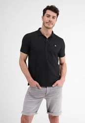 LERROS Poloshirt Klassischer Polostyle Schwarz/Grau/Dunkelgrau