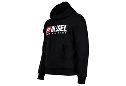 Diesel Herren Kapuzenpullover S-GINN HOOD-DIV Hoodie Schwarz