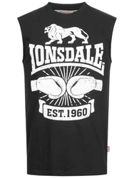 Lonsdale T-Shirt Cleator Schwarz/Rot/Dunkelgrau