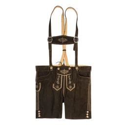 Trachtenlederhose bergren Trachten-Lederhose dunkelbraun von