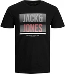Jack & Jones Kurzarmshirt JJBRIX TEE SS CREW NECK Schwarz/Blau/Hellblau