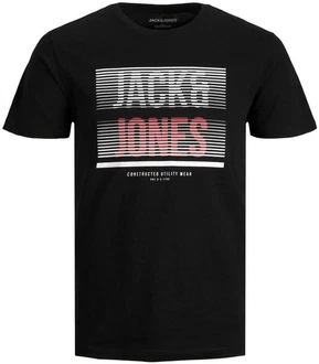 Jack & Jones Kurzarmshirt JJBRIX TEE SS CREW NECK Schwarz/Blau/Hellblau