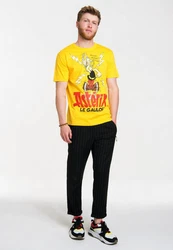 LOGOSHIRT T-Shirt Asterix Der Gallier Retro Print Gelb