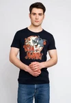LOGOSHIRT T-Shirt Tom & Jerry - Logo mit Print Dunkelblau/Hellblau/Weiß/Grau/Silber/Schwarz