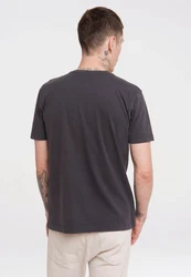 LOGOSHIRT T-Shirt Superman Dunkelgrau/Grau/Dunkelrot/Silber/Blau