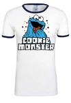 LOGOSHIRT T-Shirt Cookie Monster Blau/Beige/Weiß/Grün