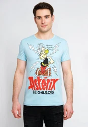 LOGOSHIRT T-Shirt Asterix Le Gaulois Hellblau