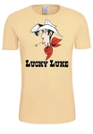 LOGOSHIRT T-Shirt Lucky Luke Portrait Rot/Khaki/Rosa/Gelb