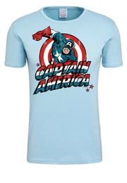T-Shirt Captain America mit Retro-Frontprint