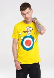 LOGOSHIRT T-Shirt Peanuts Snoopy Pilot Gelb/Creme