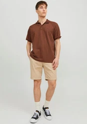 Jack & Jones Chinoshorts Fury beige/weiß