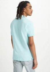 Levi's Poloshirt LE SLIM HOUSEMARK POLO Hellblau/Grün/Blau