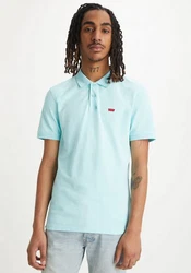 Levi's Poloshirt LE SLIM HOUSEMARK POLO Hellblau/Grün/Blau