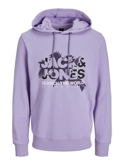 Jack & Jones Longsweatshirt JCOMARINA SWEAT HOOD Lila/Fliederfarben Jack & Jones Longsweatshirt JCOMARINA SWEAT HOOD Lila/Fliederfarben