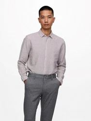 ONLY & SONS Langarmhemd ONSCAIDEN (5009) Lavendel