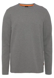 Langarmshirt mit Kontrastband im Kragen