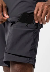 Jack Wolfskin Shorts WANDERTHIRST Dunkelgrau/Dunkelblau/Hellgrau/Grau