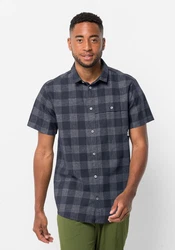 Jack Wolfskin Funktionshemd HIGHLANDS SHIRT Dunkelblau/Blau/Schwarz/Hellblau/Grau