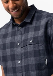 Jack Wolfskin Funktionshemd HIGHLANDS SHIRT Dunkelblau/Blau/Schwarz/Hellblau/Grau