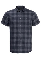 Jack Wolfskin Funktionshemd HIGHLANDS SHIRT Dunkelblau/Blau/Schwarz/Hellblau/Grau