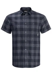 Jack Wolfskin Funktionshemd HIGHLANDS SHIRT Dunkelblau/Blau/Schwarz/Hellblau/Grau