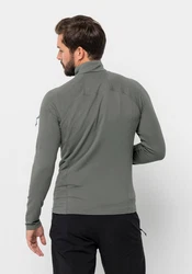 Jack Wolfskin Funktionsjacke PRELIGHT FZ Hellgrau/Grau/Dunkelgrün/Hellgrün
