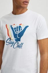 Indicode T-Shirt IDDaniel Blau/Weiß/Hellblau